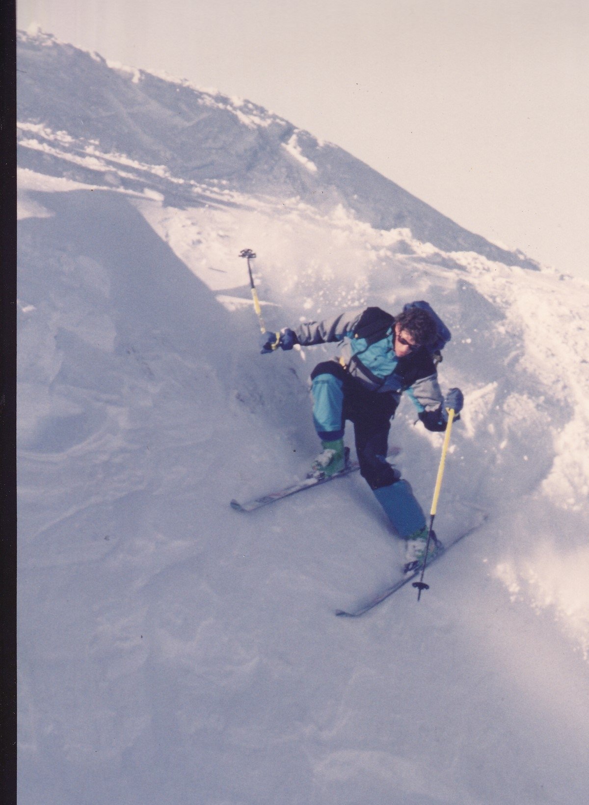 Bruce Rowles skiing